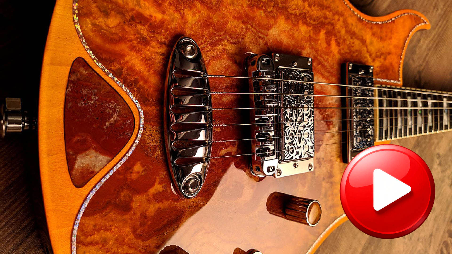 Zerberus Morpheus OF001 custom electric guitar with Onyx Fantastico stone top detailed showcase video