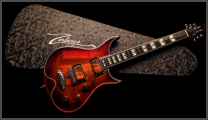Zerberus Morpheus custom electric guitar Cinnamon Burst in hard case